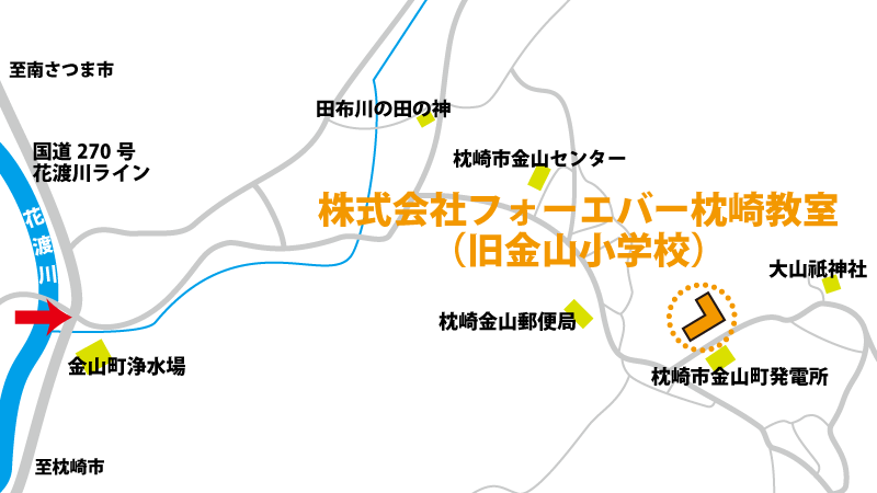 株式会社フォーエバー枕崎教室地図